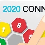 Dedo señalando hexágonos numerados con la palabra CONNECT en la parte superior