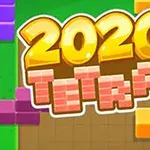 Texto 2020 TIRA en letras amarillas y rosadas sobre un fondo con piezas de rompecabezas de colores
