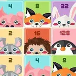 Animales caricaturizados en cuadros numerados, incluyendo un cerdo, zorro, conejo, erizo, pingüino y ratón