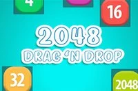 ¿Cuántos puntos puedes lograr en este juego de 2048 Drag n Drop?