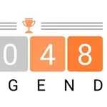 Cuatro cuadros numerados del 2 al 8 en colores naranja y gris, con un trofeo pequeño en el centro superior y la palabra Legend abajo