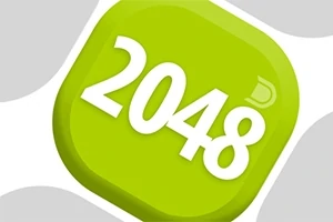 Icono cuadrado verde con el número 2048 en blanco