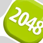 Icono cuadrado verde con el número 2048 en blanco