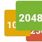 Cuatro cuadros de colores superpuestos con los números 2048, 1024, 512 y 256
