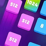 Cuadrados de colores vibrantes con números como 512, 1024, 8 y 32 sobre un fondo oscuro