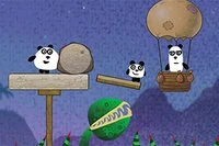 Aventuras de 3 lindos pandas en una isla