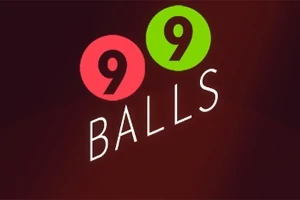 Dos bolas de billar numeradas con los números 9 y 9 sobre un fondo oscuro, con la palabra BALLS en letras blancas