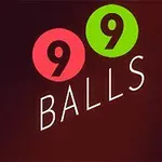 Dos bolas de billar numeradas con los números 9 y 9 sobre un fondo oscuro, con la palabra BALLS en letras blancas