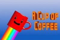 Un clásico juego de evitar y recoger, donde eres una taza de café voladora