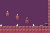Escolta clones de forma segura en este juego de plataformas estilo arcade