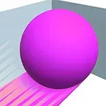 Esfera rosada con rastro luminoso en efecto de sombra en una esquina de una habitación minimalista