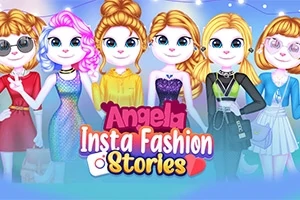 Seis personajes femeninos estilizados con diferentes atuendos de moda y accesorios coloridos