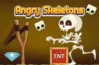Destruye los esqueletos usando calaveras para acumular puntos