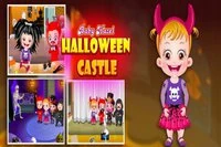 Para celebrar Halloween, Baby Hazel y sus compañeros visitan un castillo