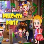 Niños disfrazados celebran una fiesta de Halloween con decoraciones coloridas y actividades festivas