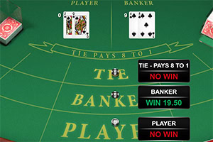 Disfruta este elegante juego de baccarat