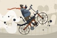 Intenta llegar lo más lejos posible con tu elegante moto steampunk en este