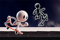 ¿Quieres unirte a la aventura del stickman blanco y negro?