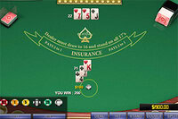 Disfruta este elegante juego de blackjack con gráficos en 3D