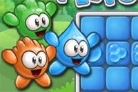 Un divertido rompecabezas de lógica donde debes explotar gotas de agua para