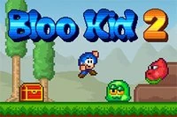 Bloo Kid 2 es un juego de plataformas 2D con estilo retro y gráficos pixelados