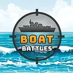 Logo de un barco dentro de una mira sobre un océano con olas y cielo despejado