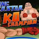 Ilustración de dos boxeadores musculosos con guantes rojos en un ring, acompañados de un texto llamativo