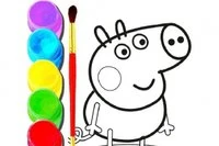 Ayuda a pintar a todos los amigos y familiares de Peppa