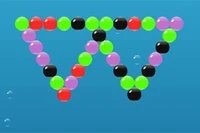 Usa el mouse para apuntar y disparar al grupo de color para destruir las