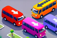 Únete a la diversión y usa la lógica para liberar los autobuses del