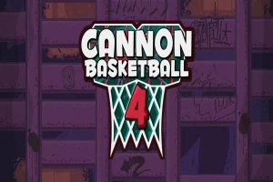Texto Cannon Basketball 4 en un fondo de edificio grafiteado