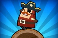 En Captain Pirate, juega como un capitán aventurero bajando una montaña en un