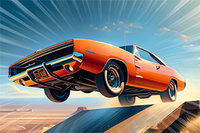 Juego de autos acrobáticos con niveles divertidos y desafiantes