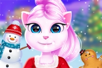 Bienvenido al Juego de Decoración Navideña de Chica Gato