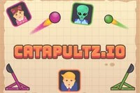 En este juego multijugador, controlas una catapulta