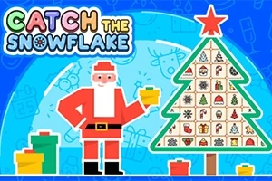 Santa Claus con un regalo junto a un árbol de Navidad decorado y cajas de regalos en un fondo azul