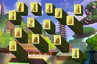 Hermoso juego de Mahjong Solitario con Torres Chinas Antiguas