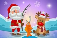 Santa se fue a pescar en Navidad
