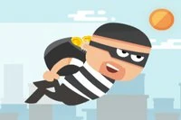 Juega como un ladrón que escapa de la policía por los tejados de la ciudad