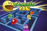 Pacman clásico: come todos los puntos amarillos y evita a los fantasmas