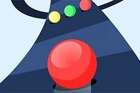El juego comienza lento, tu bola de color rueda por el camino