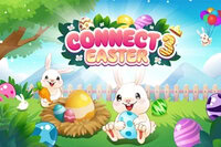Disfruta un juego de Connect 3 de Pascua lleno de huevos coloridos