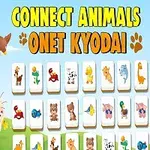 Animales caricaturescos coloridos con cartas emparejadas y fondo azul claro