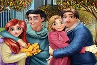¡El otoño llegó y estos cuatro enamorados están muy felices!