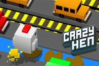 Lleva a la Gallina por interminables niveles en Crazy Hen!