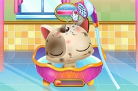¡Cuida a un adorable gatito en este juego para chicas!