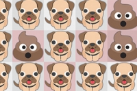 Cada día un nuevo rompecabezas binario para niños con perro y caca de perro