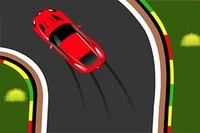 Este es un juego casual con un auto en el camino