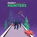 Tigre azul oscuro caminando por un camino con árboles al fondo y un martillo cayendo desde arriba