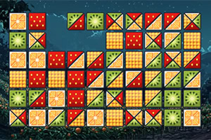 Mosaico de cuadros de colores con patrones geométricos (puntos, rayas y triángulos) sobre un fondo azul oscuro